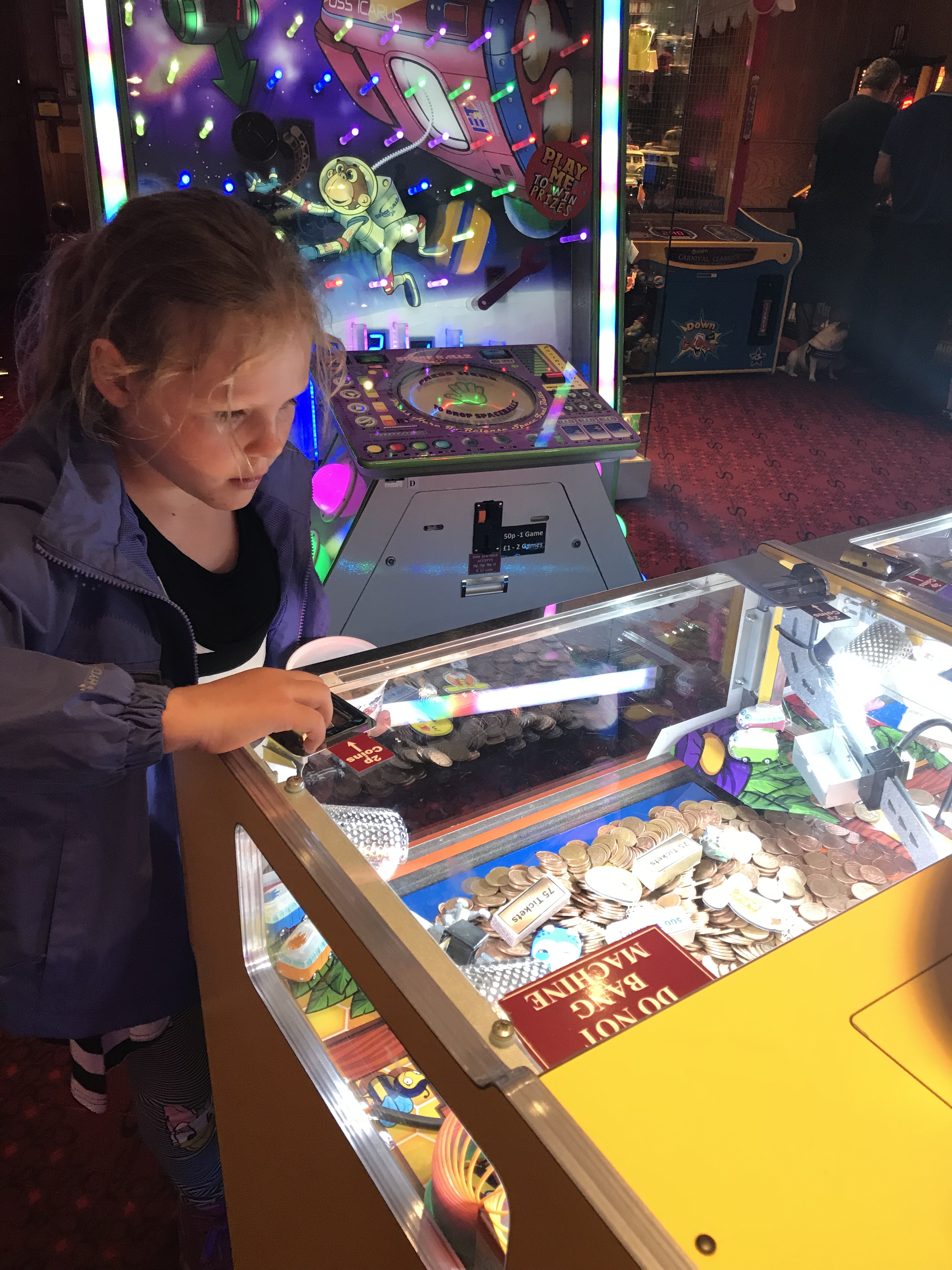 At the arcade