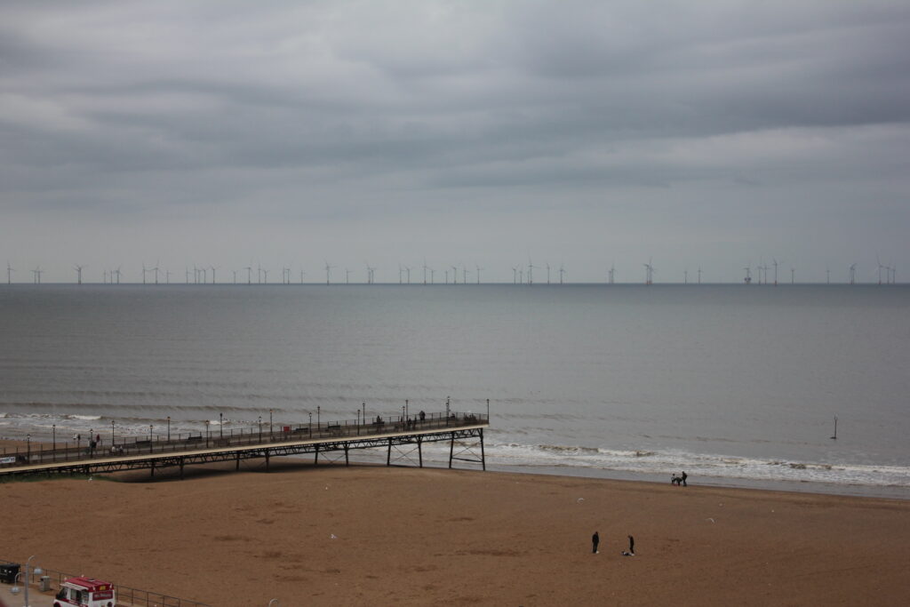 Seafront and pier at Skegness