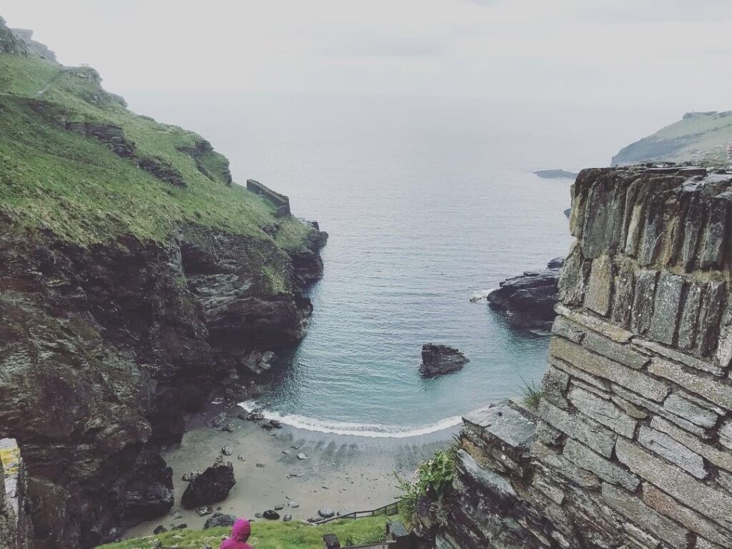 castle with a bay view