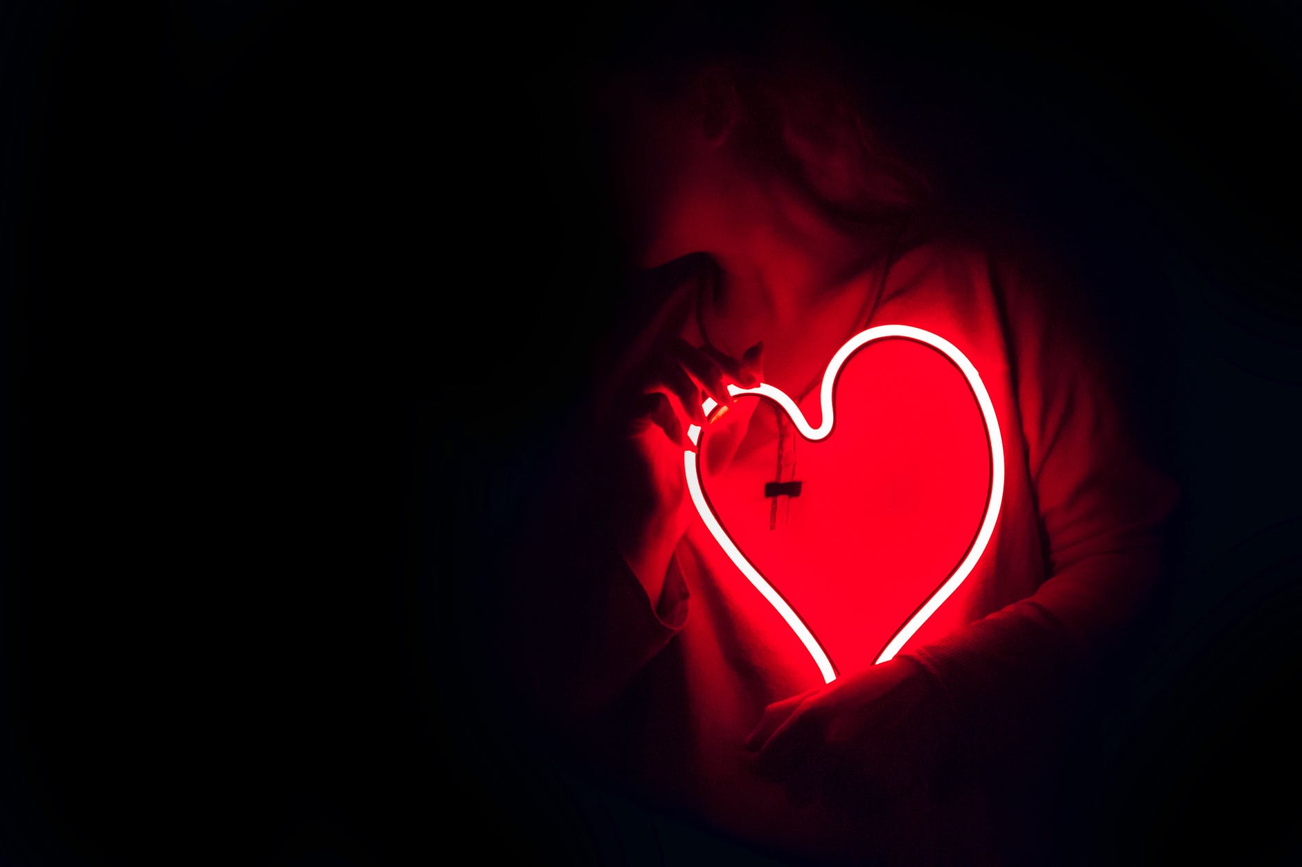heart shaped red neon signage valentines
romance a priority