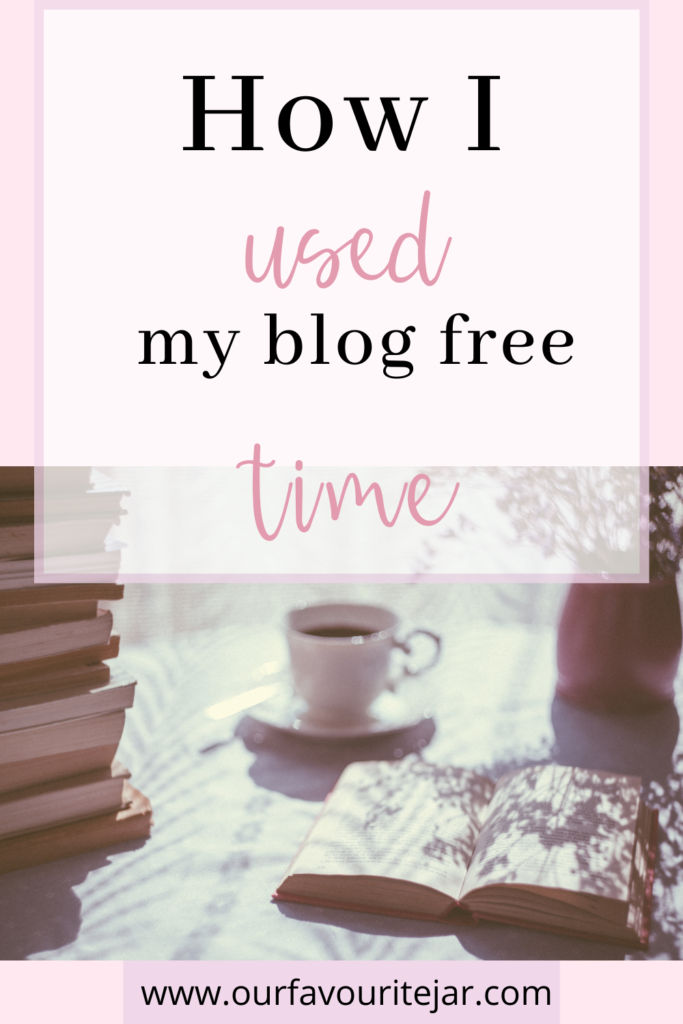 How I used my blog free time